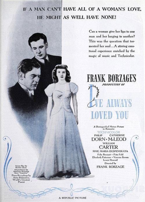 I've Always Loved You 1946 official movie poster