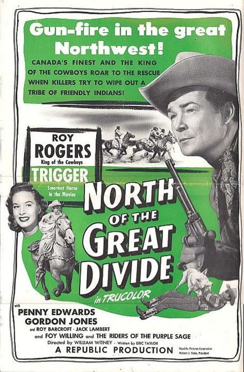 North of the Great Divide 1950 official movie poster