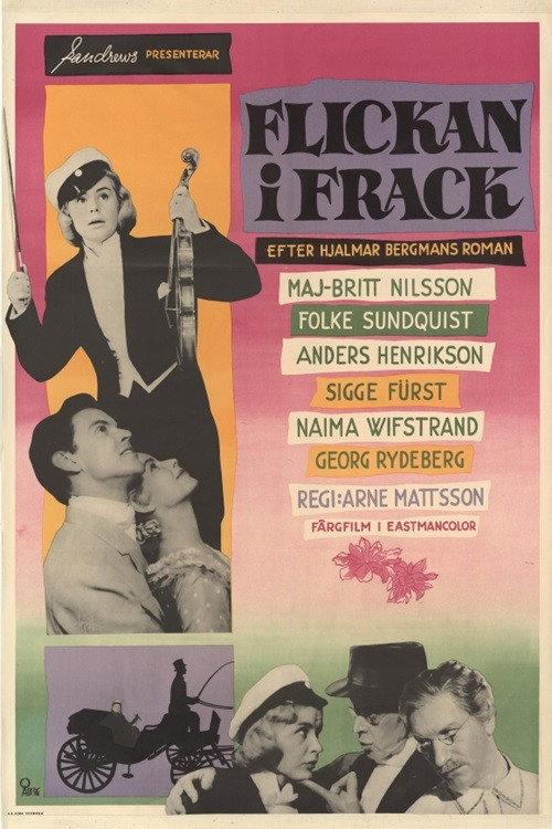 Girl in Tails 1956 official movie poster