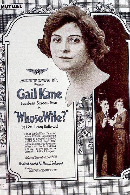Whose Wife? 1917 official movie poster