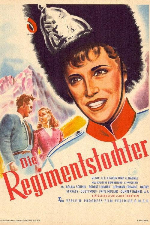 Die Regimentstochter 1953 official movie poster