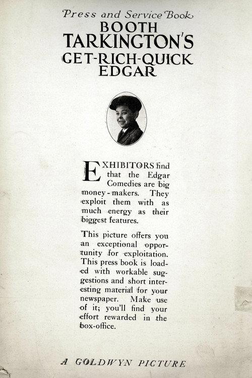 Get Rich Quick Edgar 1920 official movie poster