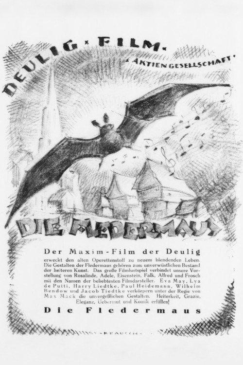 Die Fledermaus 1923 official movie poster
