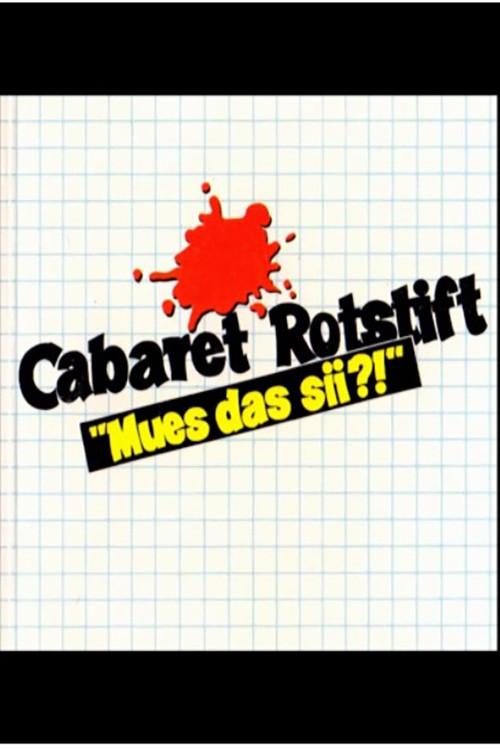 Cabaret Rotstift Mues das sii 1985 official movie poster