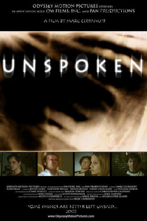 Unspoken 2006 official movie poster