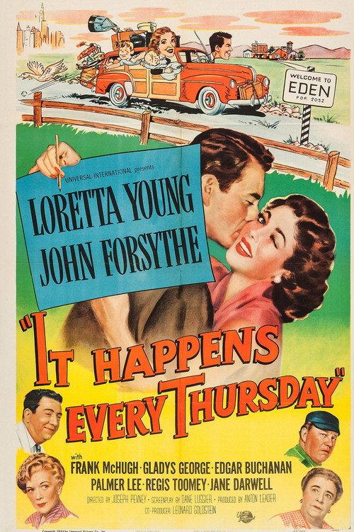 It Happens Every Thursday 1953 official movie poster