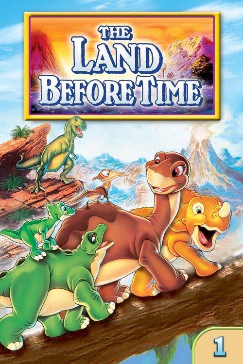The Land Before Time 1988 official movie poster