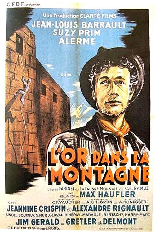 L'Or dans la montagne 1939 official movie poster