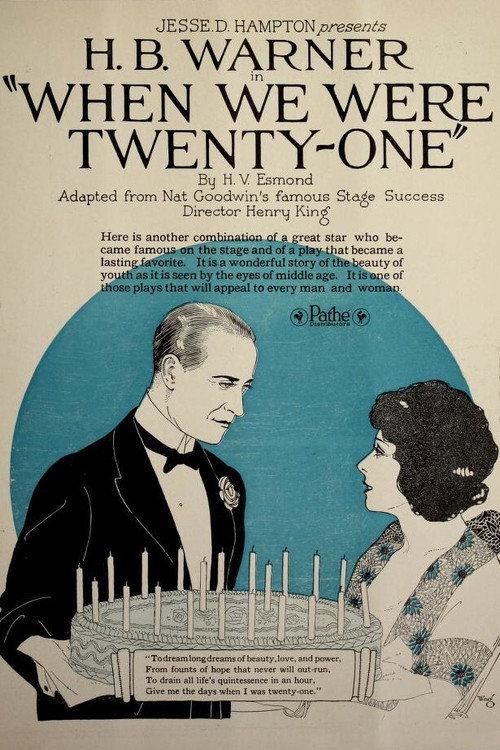 When We Were Twenty-One 1921 official movie poster