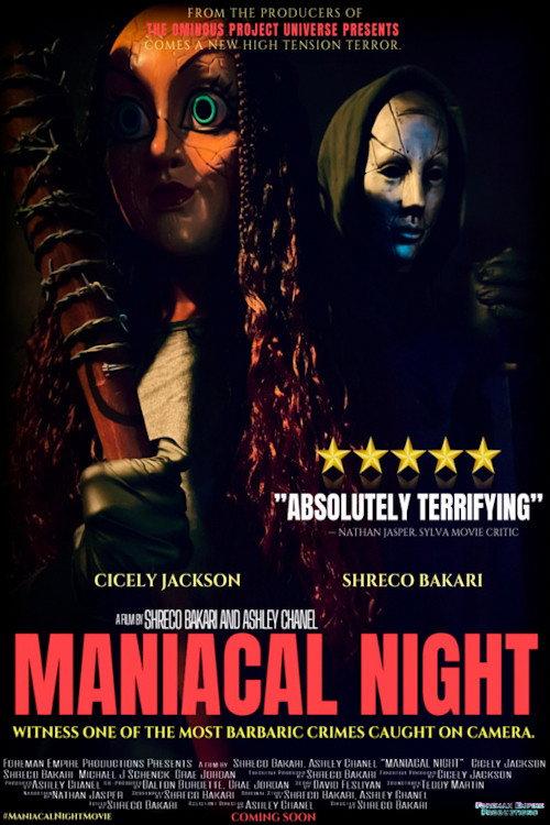 Maniacal Night 2022 official movie poster