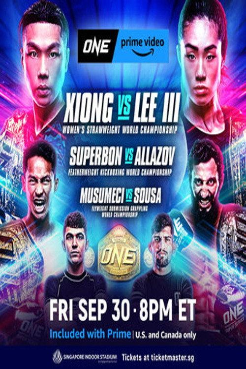 ONE on Prime Video 2: Xiong vs. Lee III 2022 official movie poster