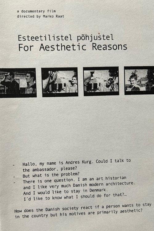 For Aesthetic Reasons 1999 official movie poster