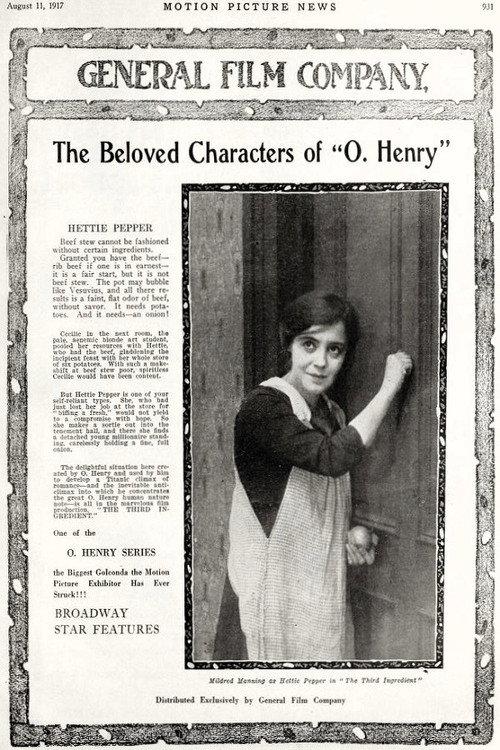 The Third Ingredient 1917 official movie poster