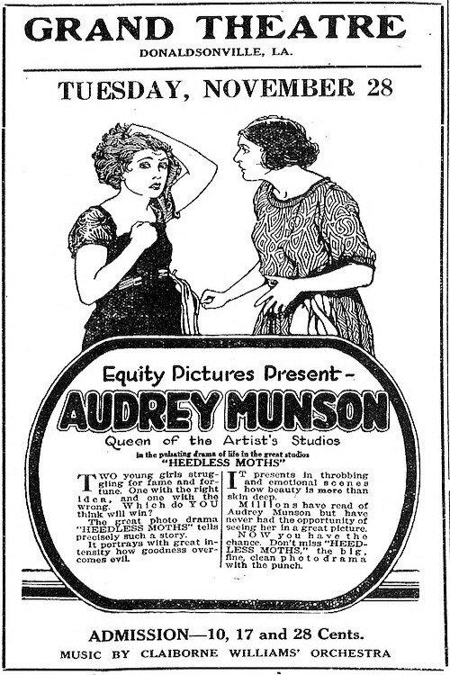 Heedless Moths 1921 official movie poster