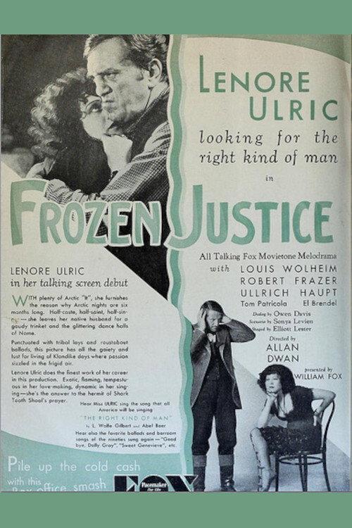 Frozen Justice 1929 official movie poster