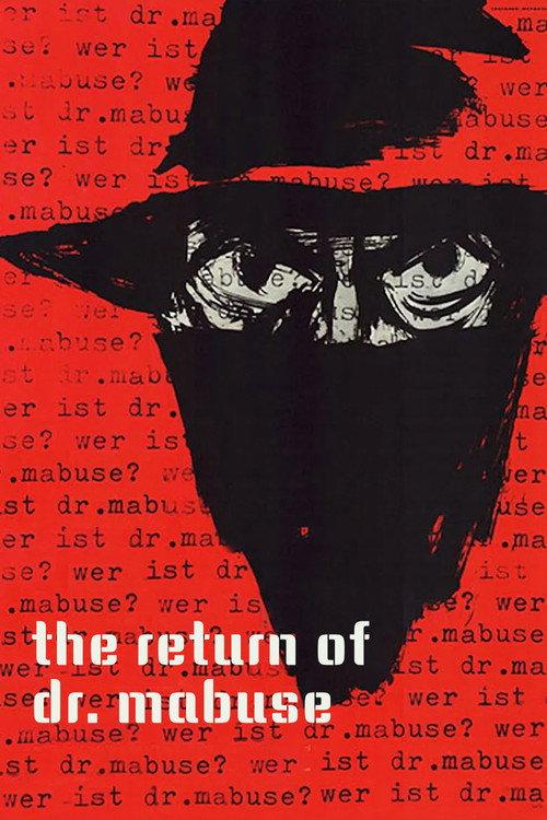 The Return of Dr. Mabuse 1961 official movie poster