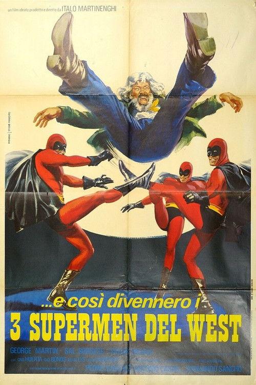 Three Supermen of the West 1973 official movie poster