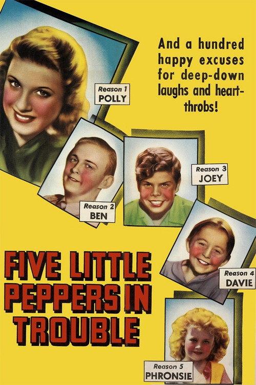 Five Little Peppers in Trouble 1940 official movie poster