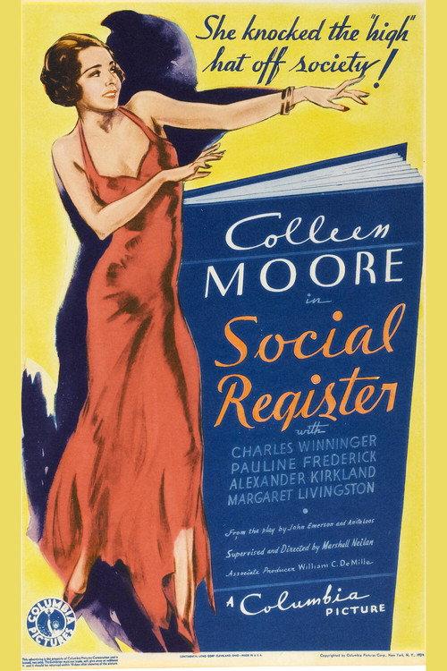 Social Register 1934 official movie poster