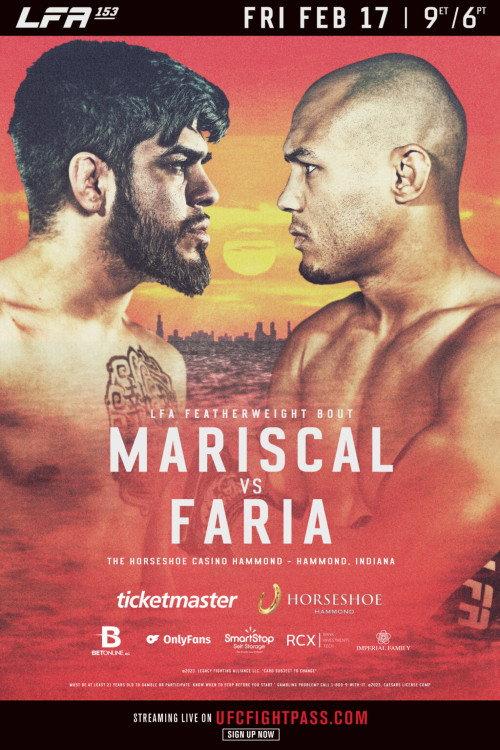 LFA 153: Mariscal vs. Faria 2023 official movie poster