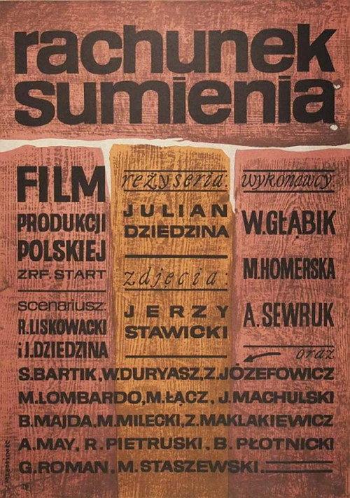 Rachunek sumienia 1964 official movie poster