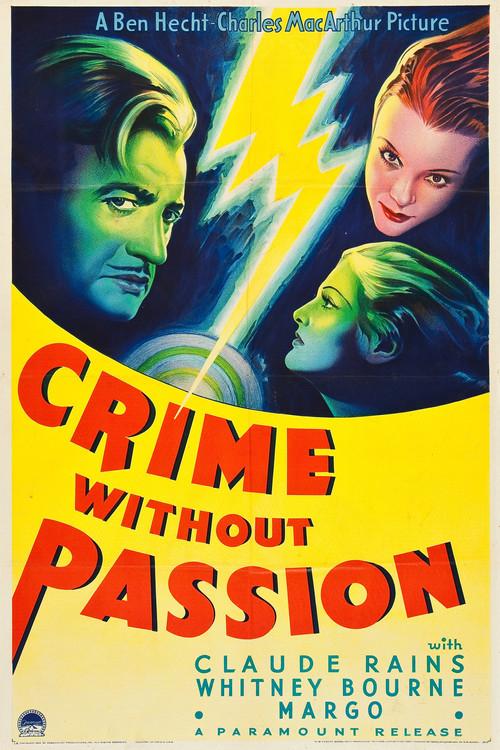 Crime Without Passion 1934 official movie poster