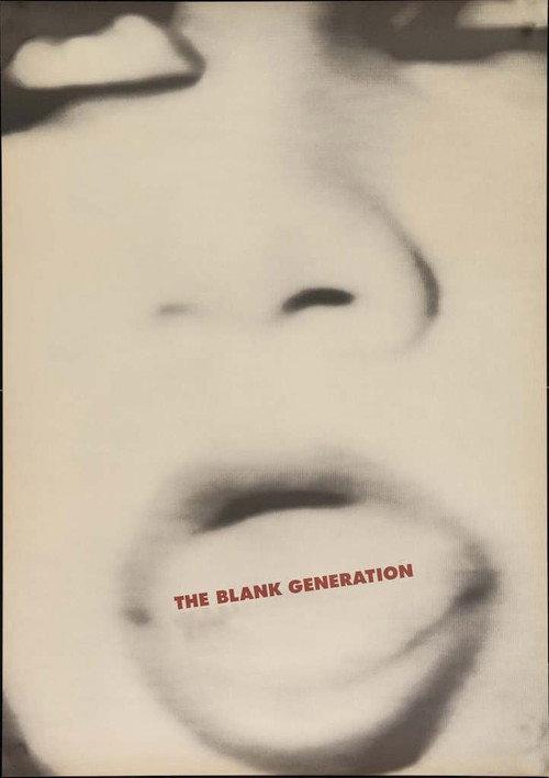 The Blank Generation 1976 official movie poster