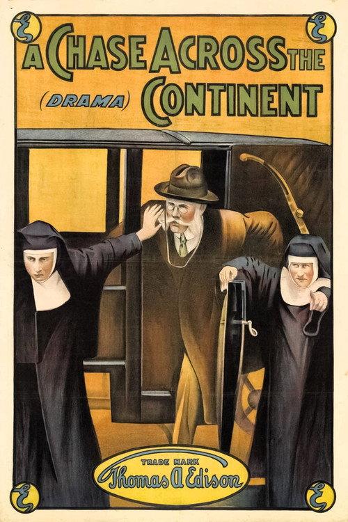A Chase Across the Continent 1912 official movie poster