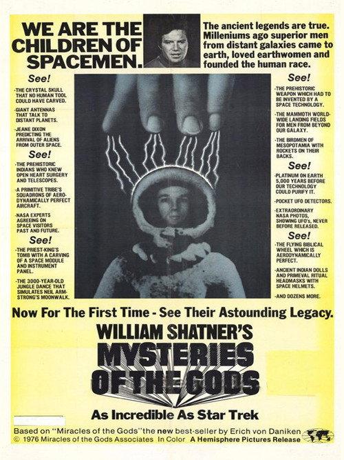 Mysteries of the Gods 1976 official movie poster