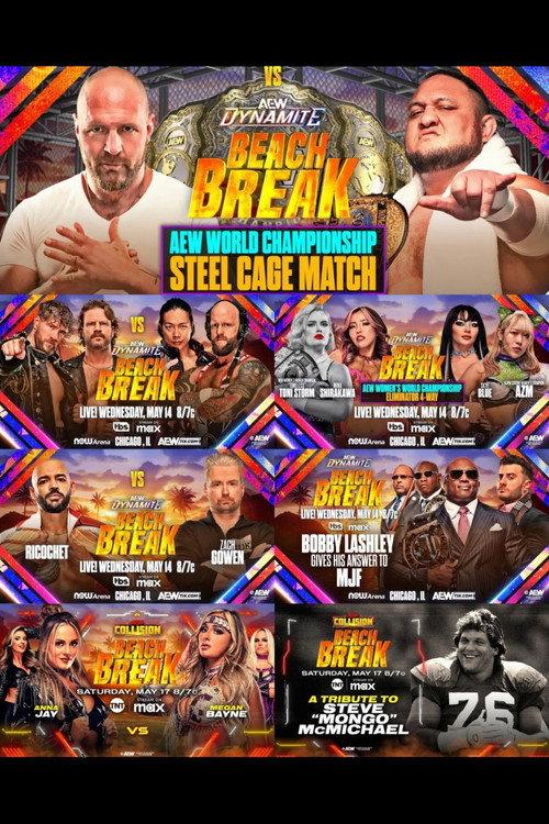 AEW Dynamite: Beach Break 2025 2025 official movie poster