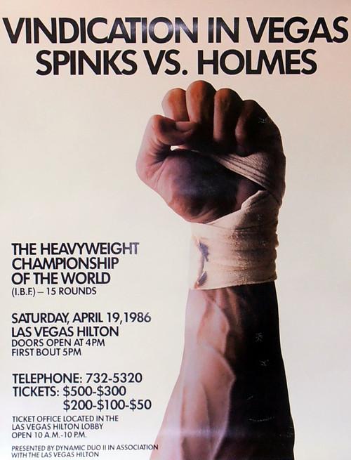 Larry Holmes vs. Michael Spinks II 1986 official movie poster