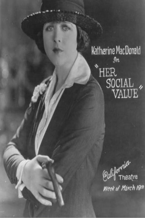 Her Social Value 1921 official movie poster