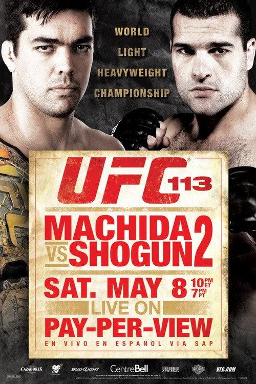 UFC 113: Machida vs. Shogun 2 2010 official movie poster