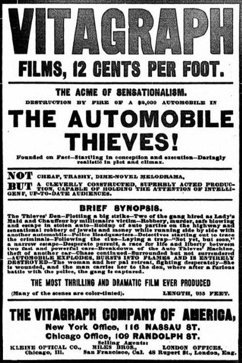 The Automobile Thieves 1906 official movie poster