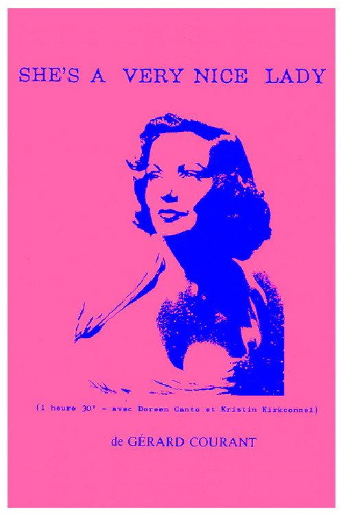 She's a Very Nice Lady 1982 official movie poster