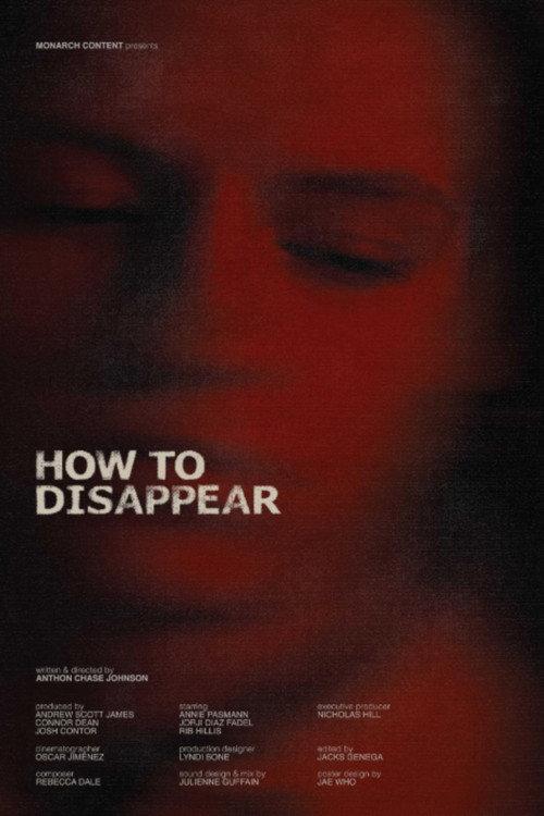 How to Disappear 2024 official movie poster