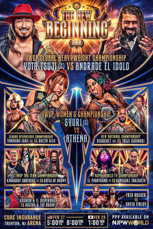 NJPW The New Beginning USA 2026 2026 official movie poster
