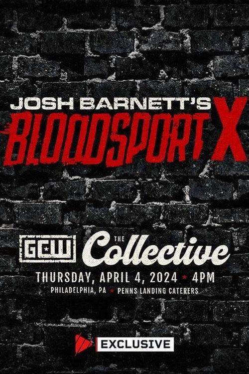 GCW Josh Barnett's Bloodsport X 2024 official movie poster