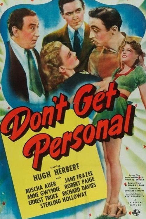 Don't Get Personal 1942 official movie poster