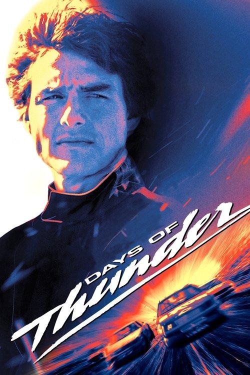 Days of Thunder 1990 official movie poster