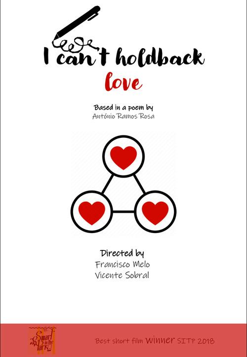 I can't hold back love 2018 official movie poster