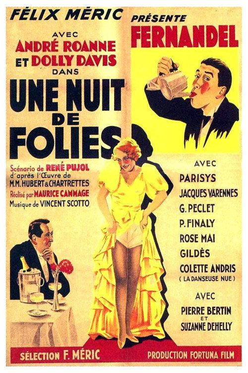 A Night of Madness 1934 official movie poster