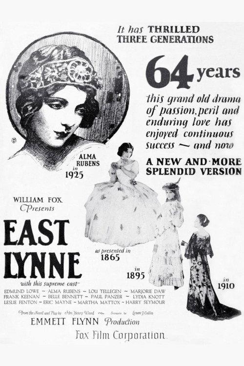 East Lynne 1925 official movie poster