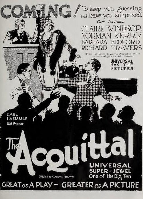 The Acquittal 1923 official movie poster