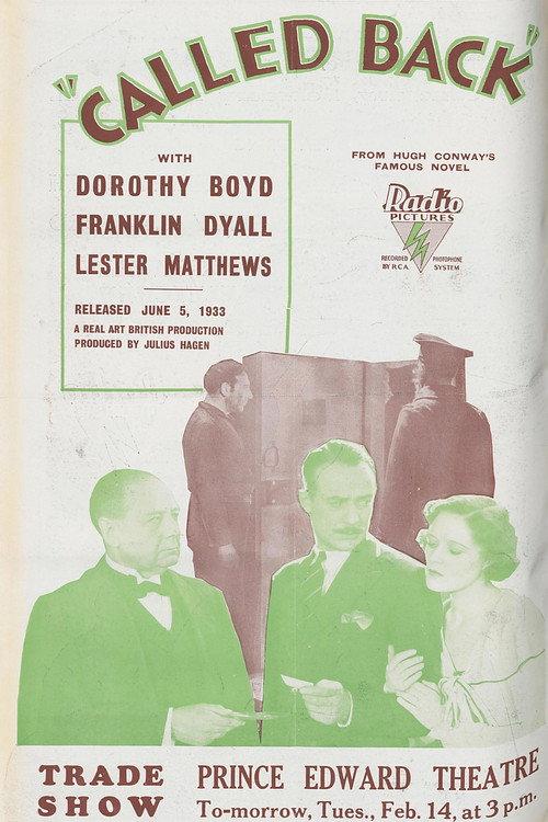 Called Back 1933 official movie poster
