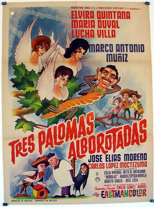 Tres palomas alborotadas 1963 official movie poster