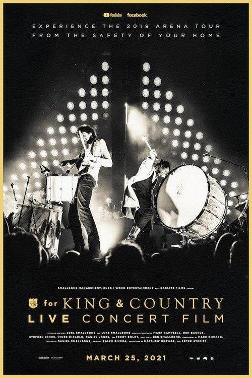 The For King & Country Live Concert Film 2021 official movie poster
