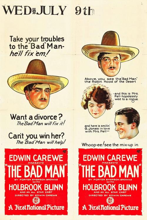 The Bad Man 1923 official movie poster