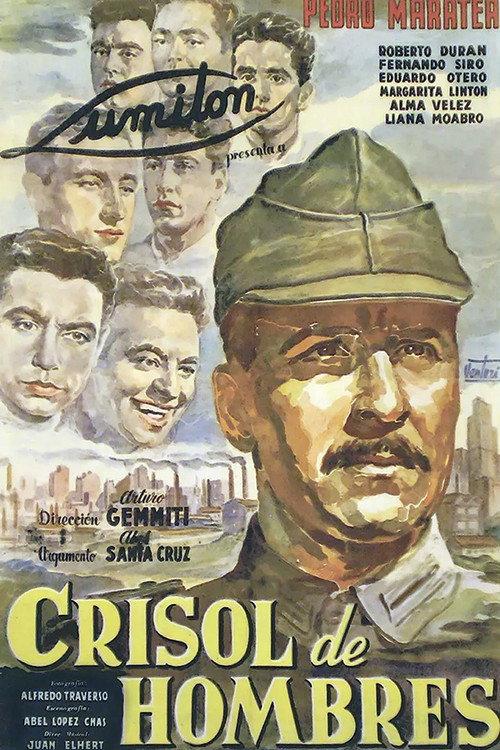 Crisol de hombres 1954 official movie poster
