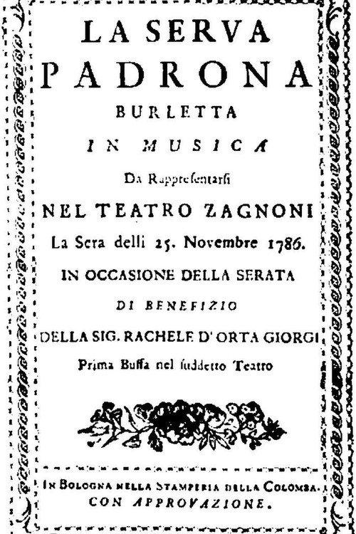 Pergolesi: La Serva Padrona 2008 official movie poster